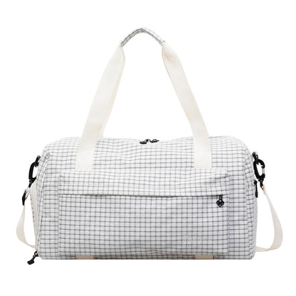 Gittermuster Reis-Dufflebag Brehn