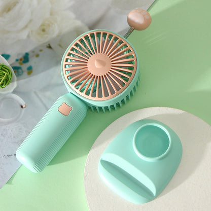 Unisex Tragbarer Handventilator mit verspieltem Tiermuster Brehn