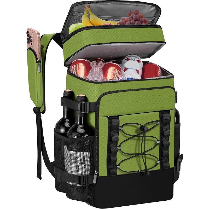 Unisex nan isolierter Kühlrucksack mit Flaschenhalter, Organizerfach und gepolstertem Tragekomfort Brehn