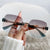 Luxe Übergroße Shield Sonnenbrille