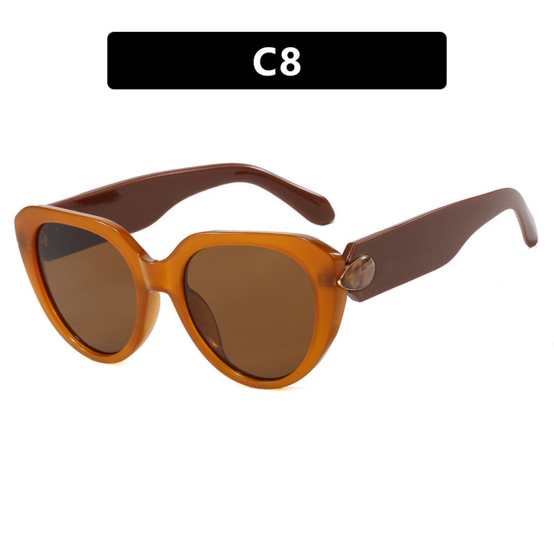 Damen Cat-Eye Sonnenbrille mit auffälligem Design und schützendem UV-Filter Brehn