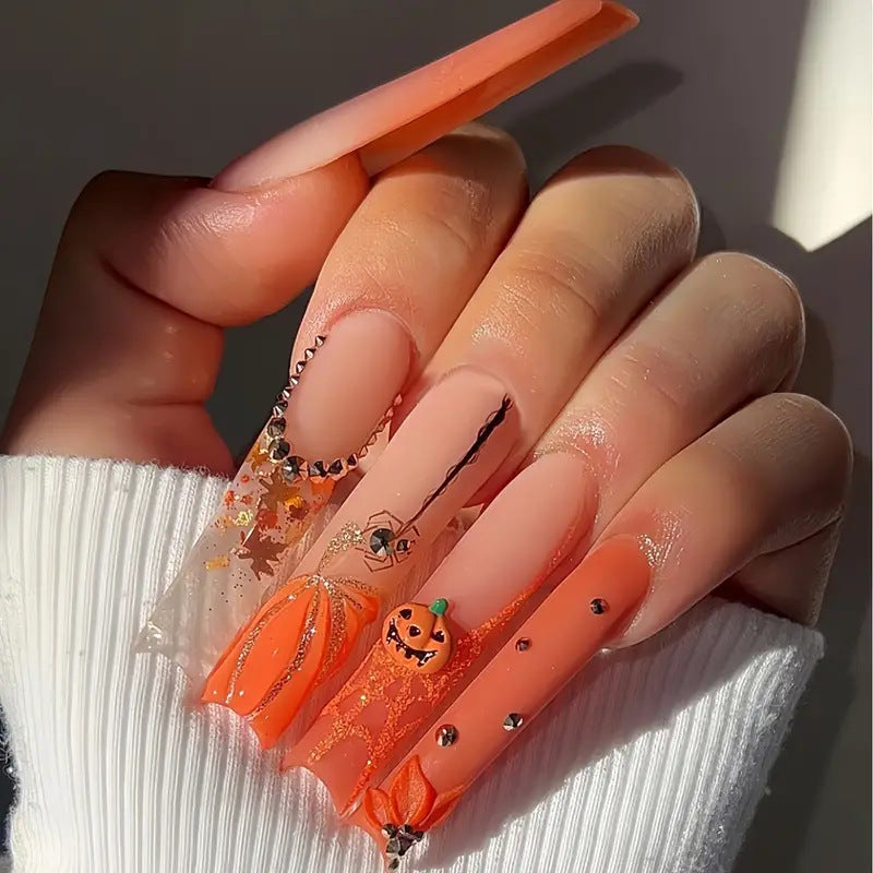 Saisonales Themen-Press-On-Nagelkunst-Set Brehn