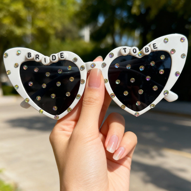 Braut-in-spe herzförmige Sonnenbrille Brehn