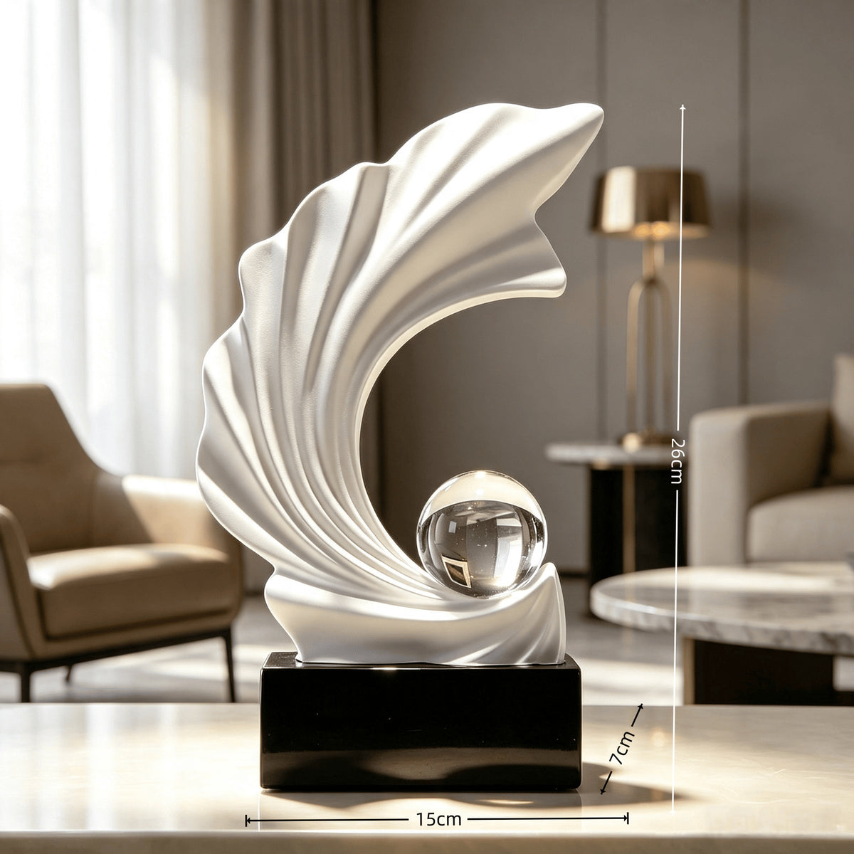 Künstlerische dekorative Skulptur für die Innenausstellung