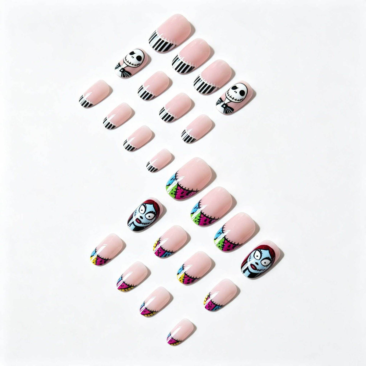 Künstlerisches von Halloween inspiriertes Nagelkunstset