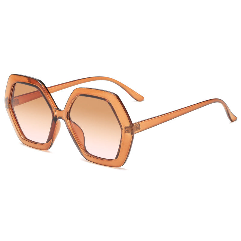 Damen geometrische Sonnenbrille mit modernem Design Brehn