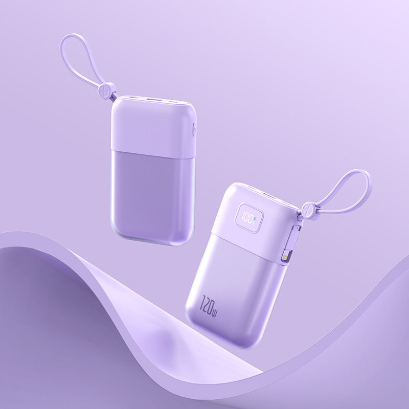 Tragbare Powerbank mit Leistungsstarkem Schnellladekabel und Integrierter Led-Anzeige Brehn