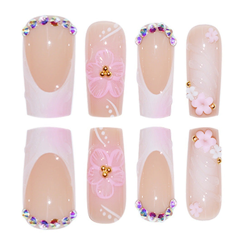Künstlerische Blumen-Nagelerweiterungen Brehn