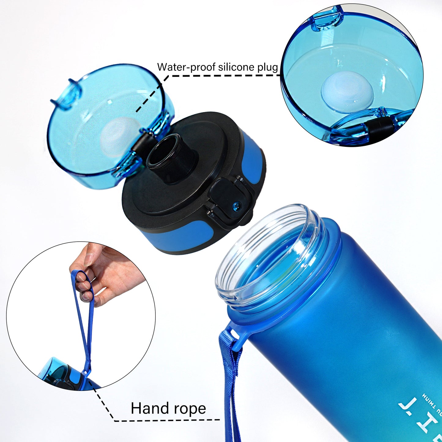 Damen Sportliche Wasserflasche Brehn