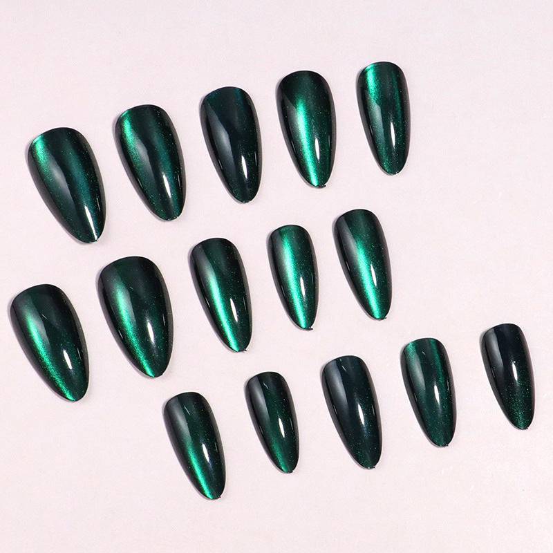 Premium Glänzendes Stiletto Press-On Nagelset Brehn