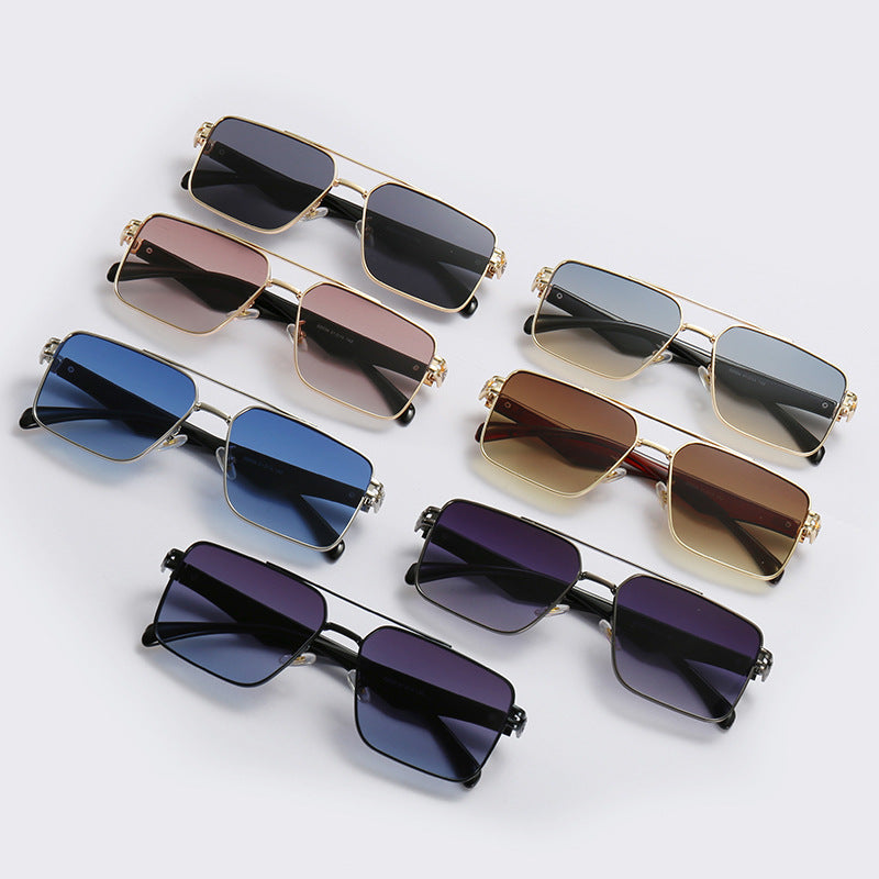 Damen Designer-Sonnenbrille mit extravagantem Metallrahmen Brehn