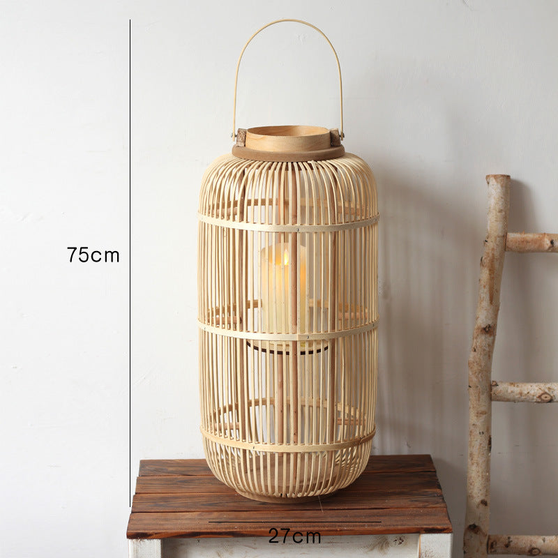 Dekorative Laterne aus Rattan Brehn