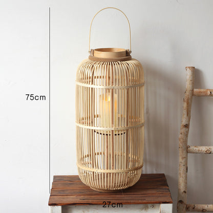Dekorative Laterne aus Rattan Brehn