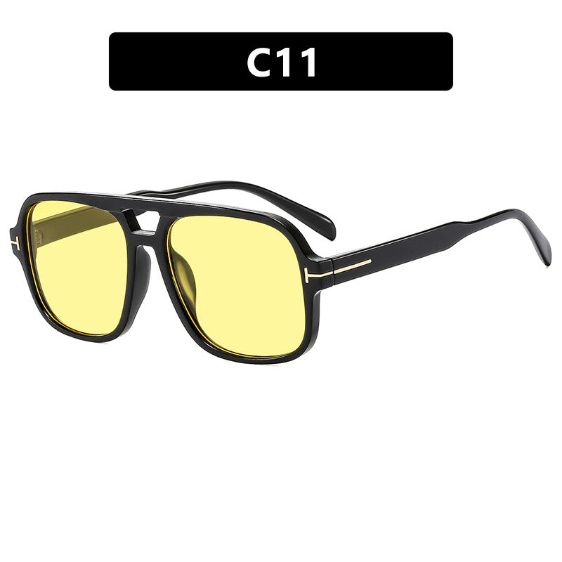 Damen quadratische Designerbrille mit filigranem Rahmen und modernem Kunststoffmaterial Brehn