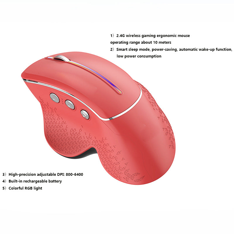 Ergonomische Gaming Maus mit Rgb-Beleuchtung Brehn