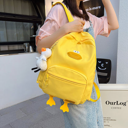 Süße Cartoon-Ente-Themen-Rucksack