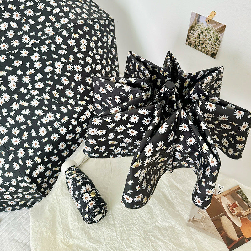 Damen Faltbare Einkaufstasche mit charmantem Blumendesign Brehn