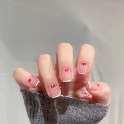 Herz-Prägung Press-On Nagelset Brehn
