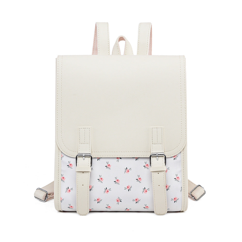 Blumenmuster Strukturierter Rucksack Brehn