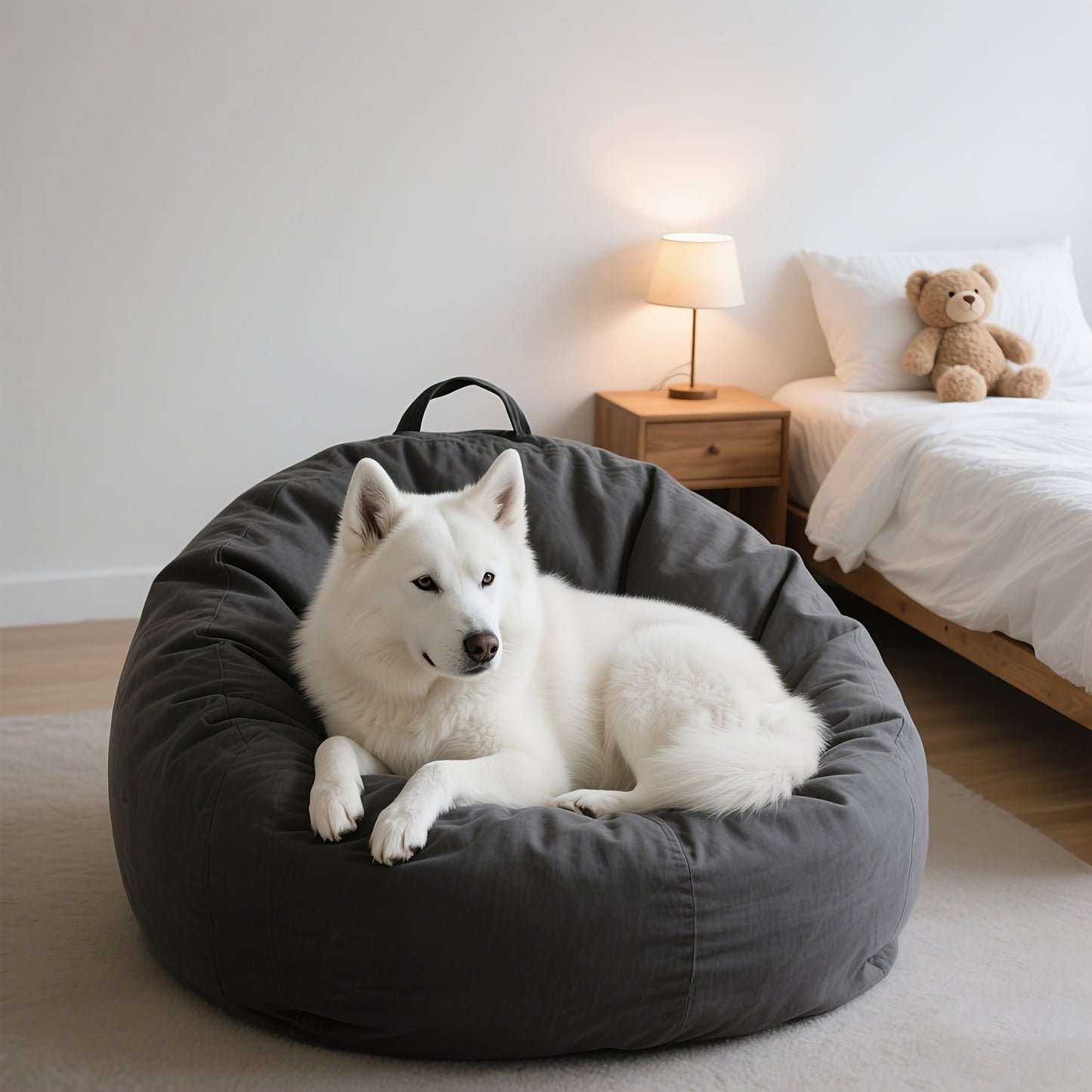 Gemütliches Übergrößen-Bohnenbeutel-Hundebett