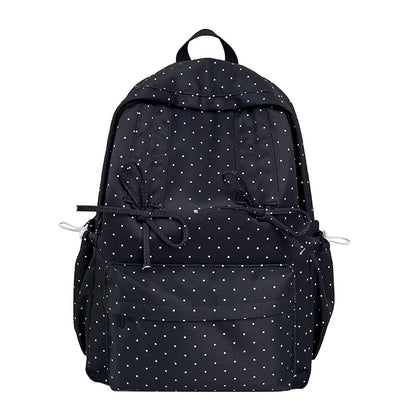 Niedlicher Rucksack mit gepunktetem Muster