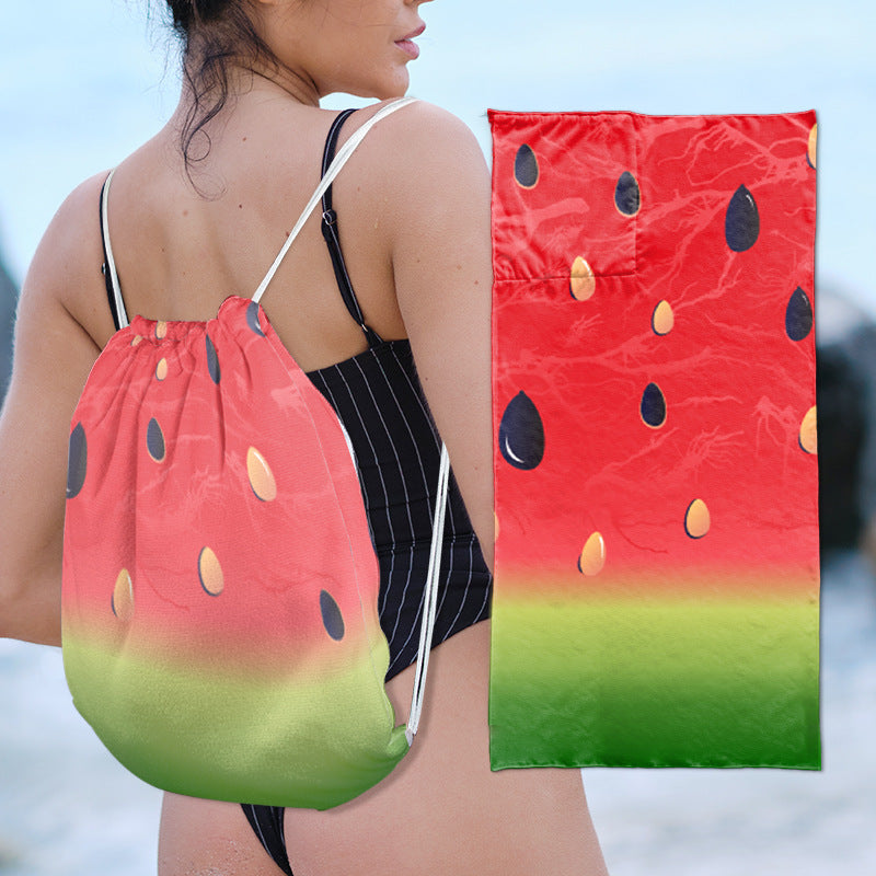 Multifunktionale Strandtasche mit integriertem Handtuch Brehn