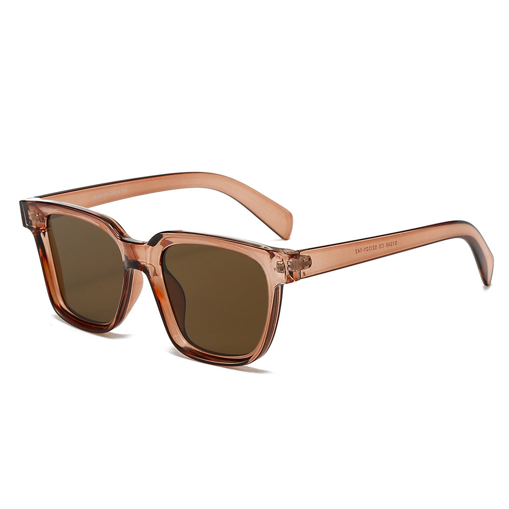 Damen elegante quadratische Sonnenbrille mit UV-Schutz und stabilem Rahmen Brehn
