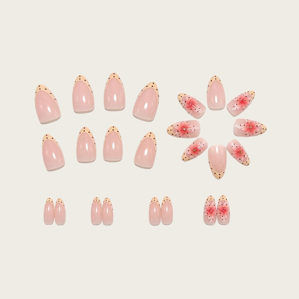 Kunstnägel mit floralem 3D-Blumendesign und elegantem Farbverlauf Brehn