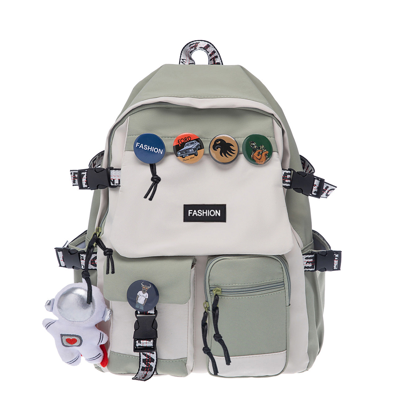 Moderner Rucksack mit Vielseitigen Fächern und Kreativen Applikationen Brehn