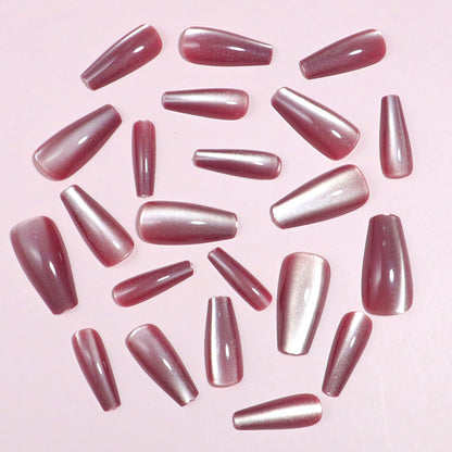 Premium Glänzende Press-On Nagelspitzen Set Brehn
