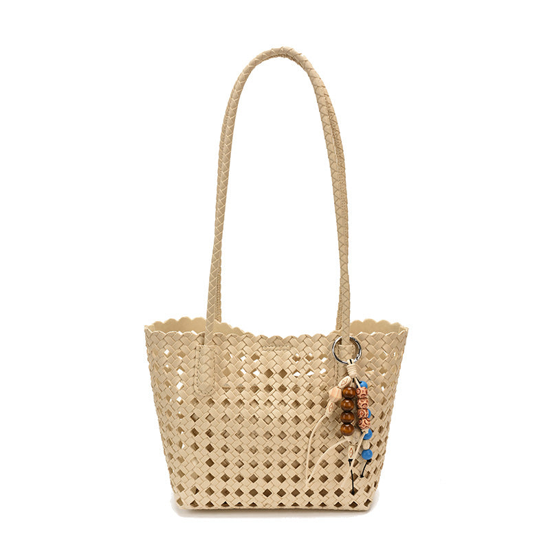 Stilvolle Gewebte Leder Tote Tasche