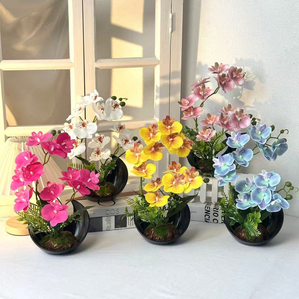 Lebensechte Orchideenblütenanzeige