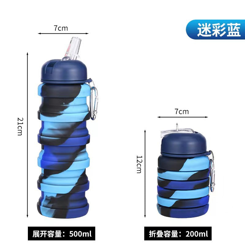 Unisex Faltbare Sporttrinkflasche mit Karabinerhaken Brehn