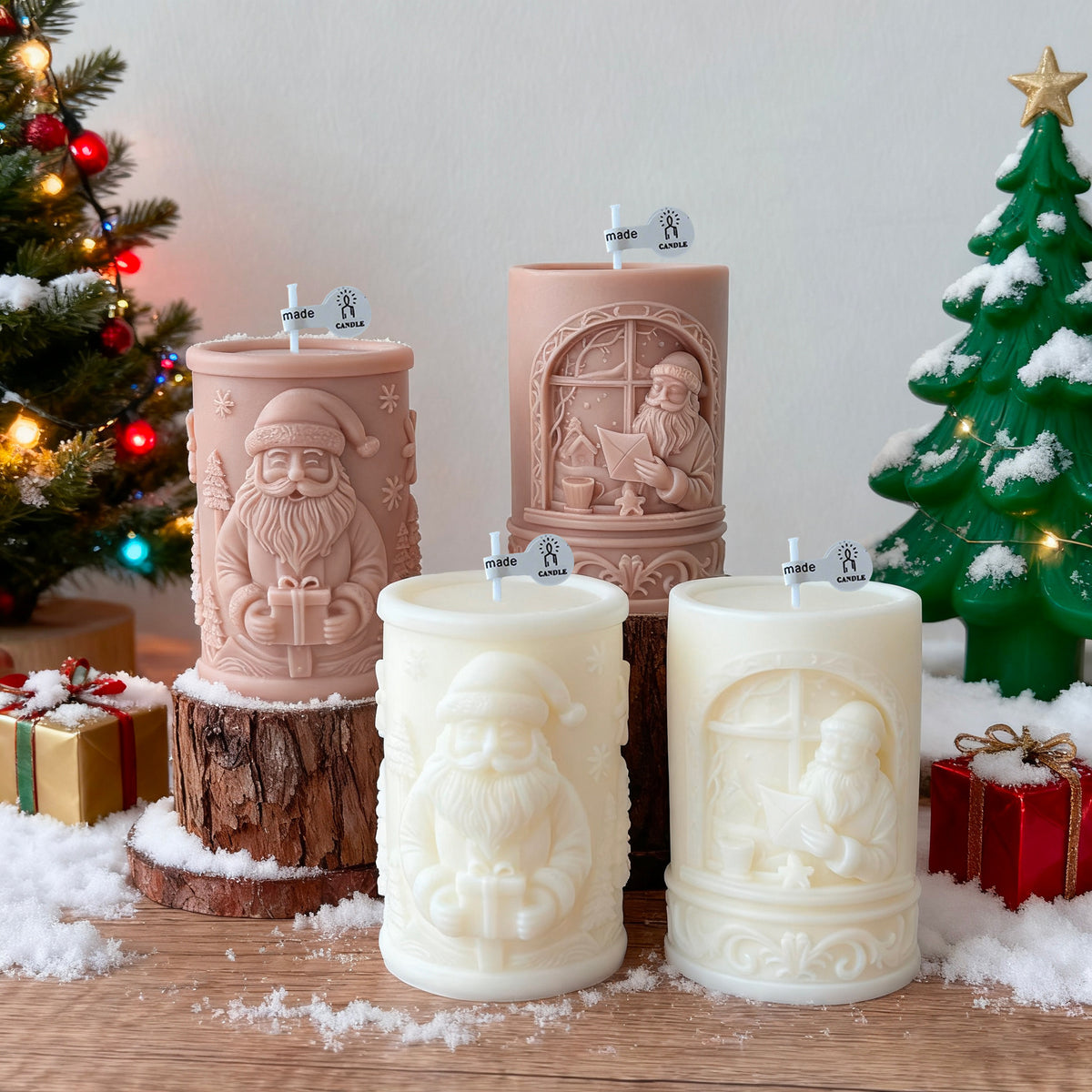 Santa-Figur Kerze