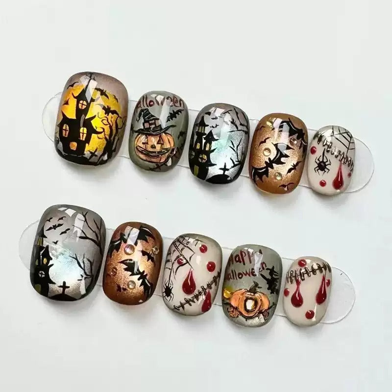 Kunstfingernägel Im Halloween-Motiv Brehn