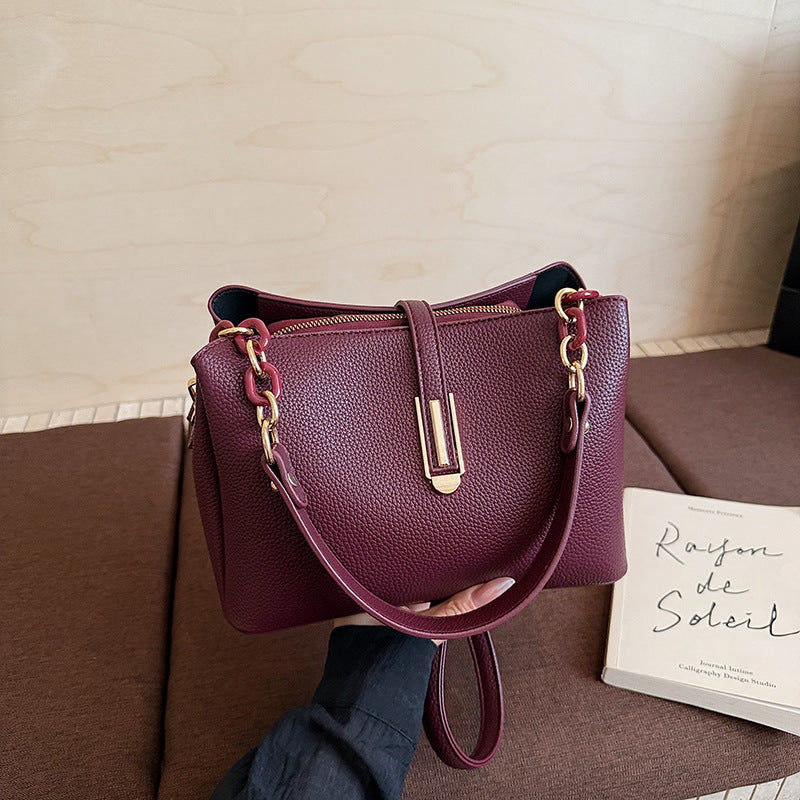 Elegante Leder Handtasche