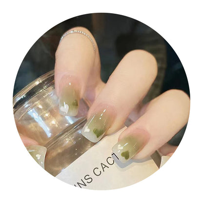 Elegantes Glänzendes Press-On Nagelset Brehn