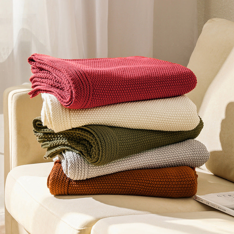 Gemütliche Strickwurfdecke Brehn