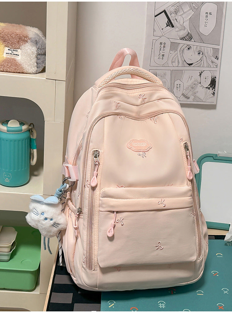 Gestickter Multi-Fach Freizeit-Schulrucksack