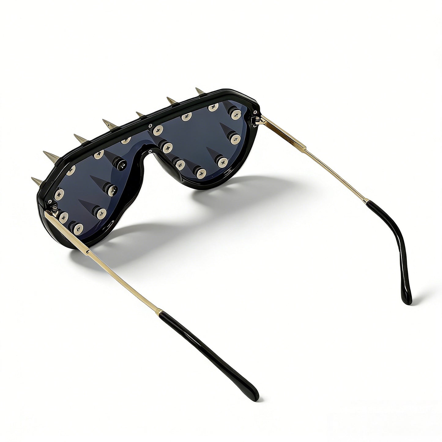 Damen auffällige Design-Sonnenbrille mit Spikes Brehn
