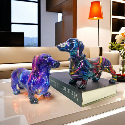 Kreative Dekofigur eines Dachshunds Brehn