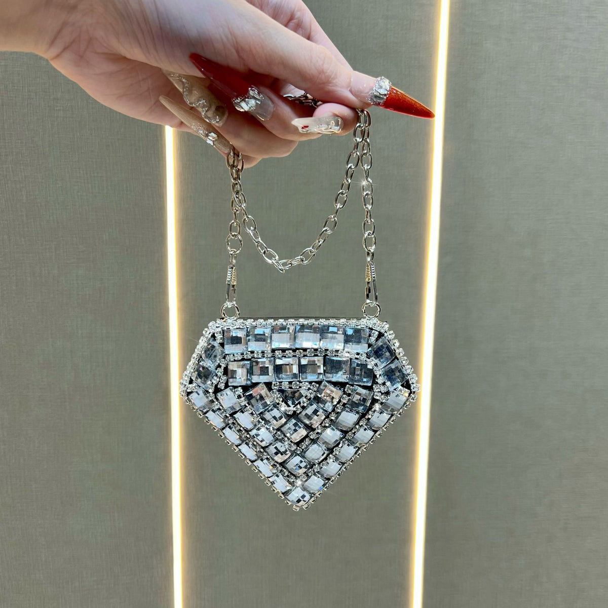 Dekorative Geometrische Clutch