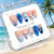 Künstlerisches florales Press-On-Nagelset Brehn
