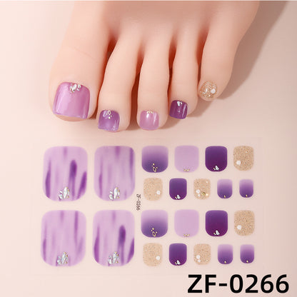 Gradient-Nagelkunst-Sticker