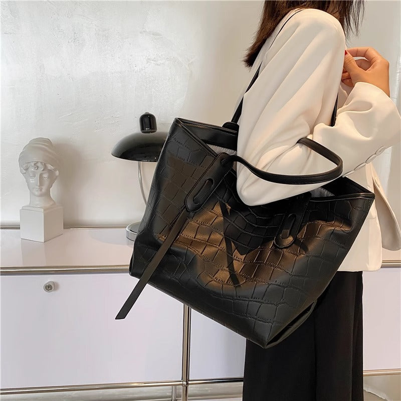 Krokodil-Prägung Tote Bag Brehn