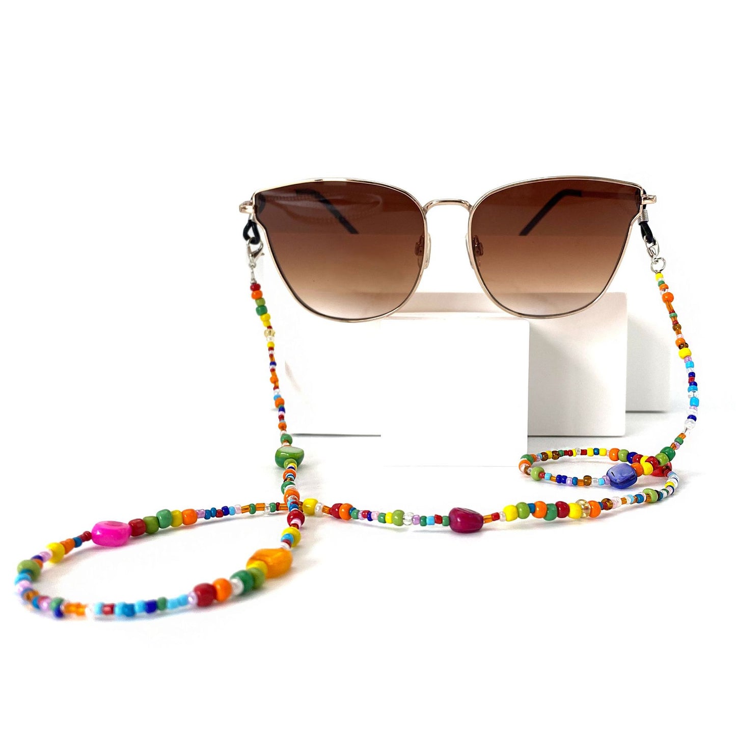 Bunte Perlen Brillen Kette Brehn 1786689471