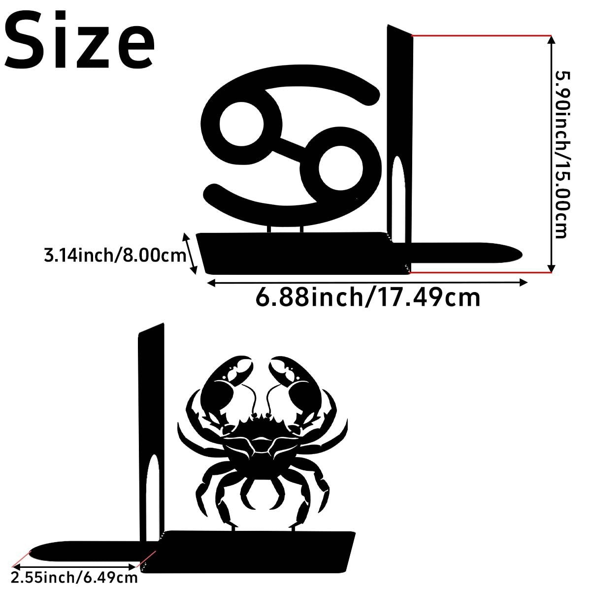 Dekorative Buchstützen