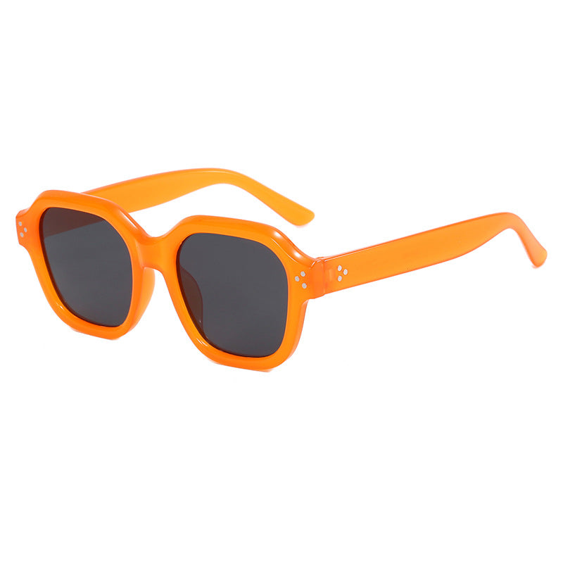 Damen modische quadratische Sonnenbrille mit verspiegelten Gläsern Brehn