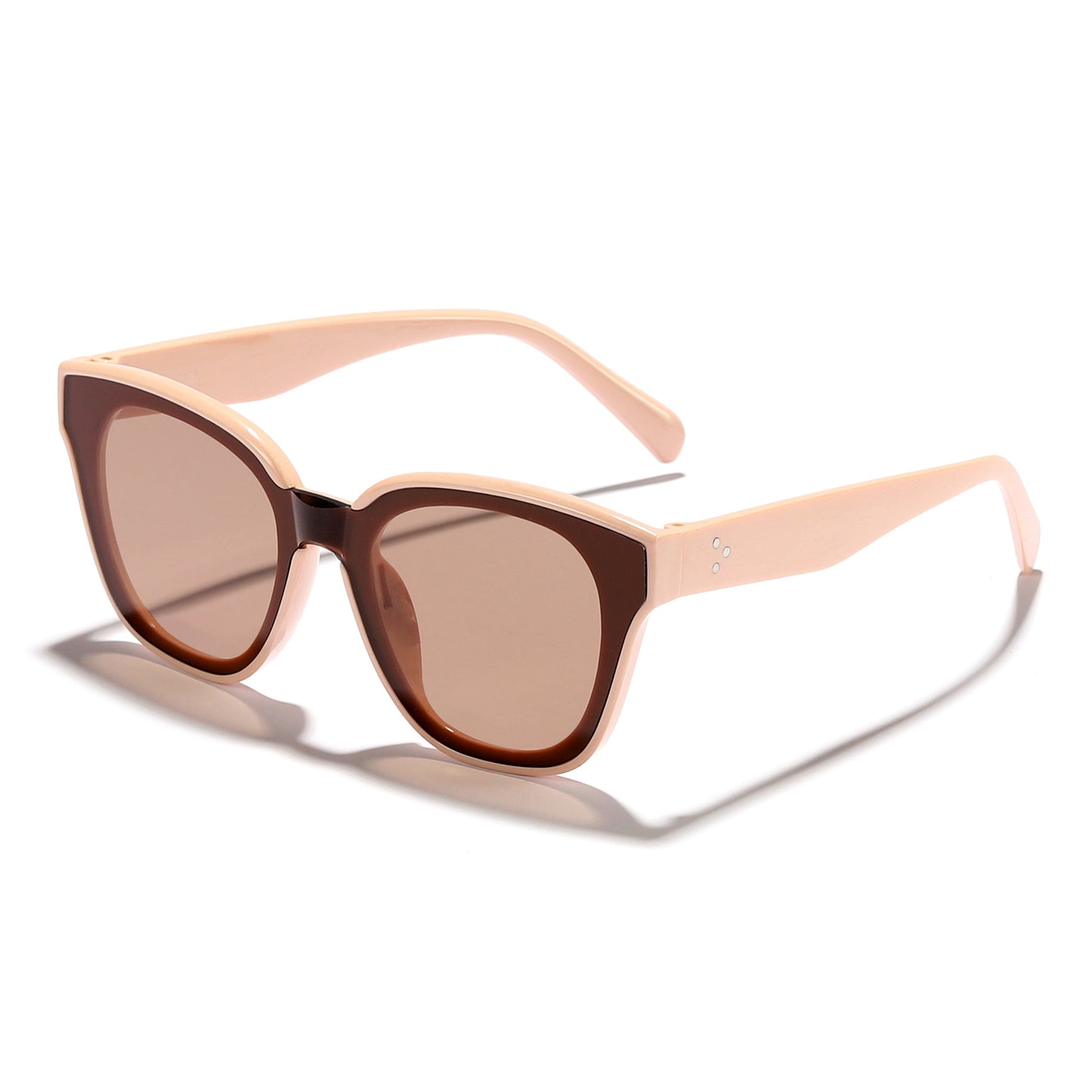 Damen modische Sonnenbrille mit breitem Rahmen und sanften Gläsern Brehn