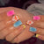 Tropisches Floral Acryl Nagelkunst Set Brehn
